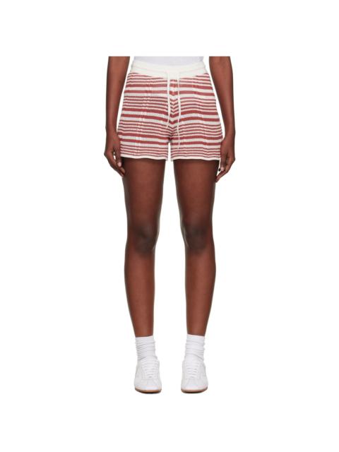 Holzweiler White Kelp Striped Shorts