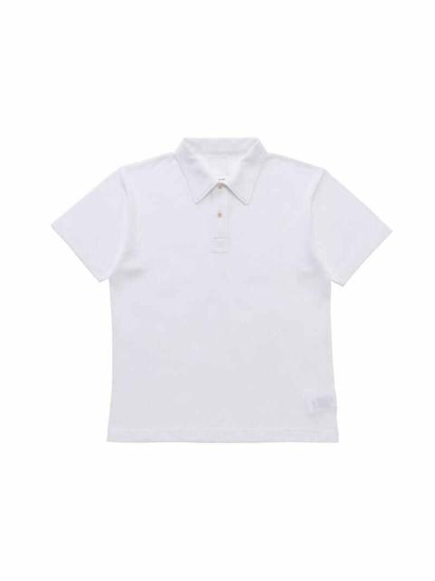 visvim POLO SHIRT KNIT S/S (SIC) WHITE