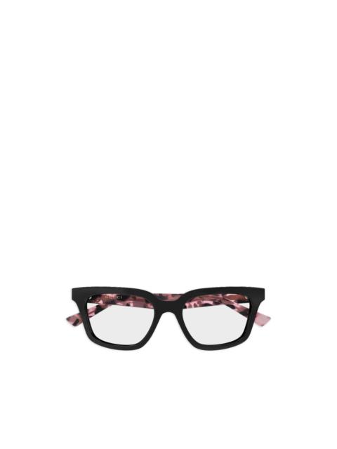 GUCCI square-frame logo-plaque glasses