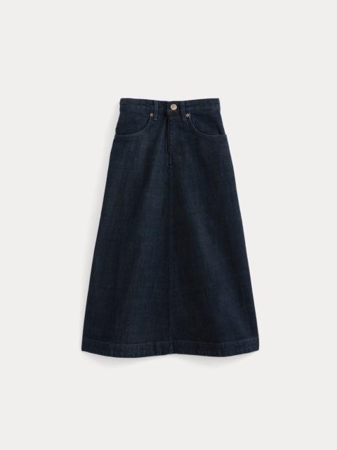 EVERLANE FLOWY DENIM MIDI SKIRT