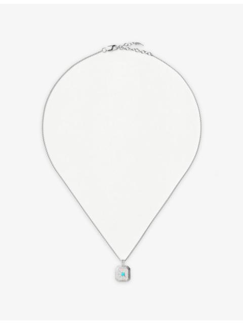 MISSOMA December Birthstone Sterling-Silver And Crystal Pendant Necklace