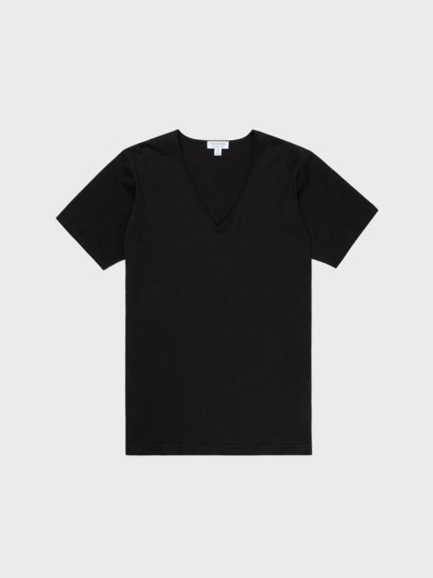 Superfine Cotton V‑Neck Underwear T‑shirt