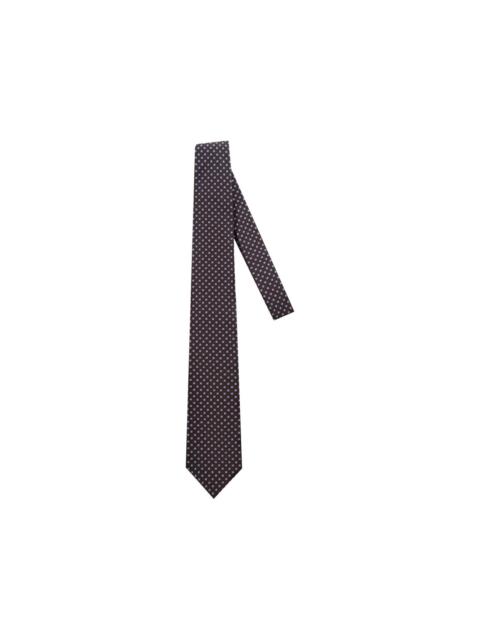 CORNELIANI embroidered silk-blend tie