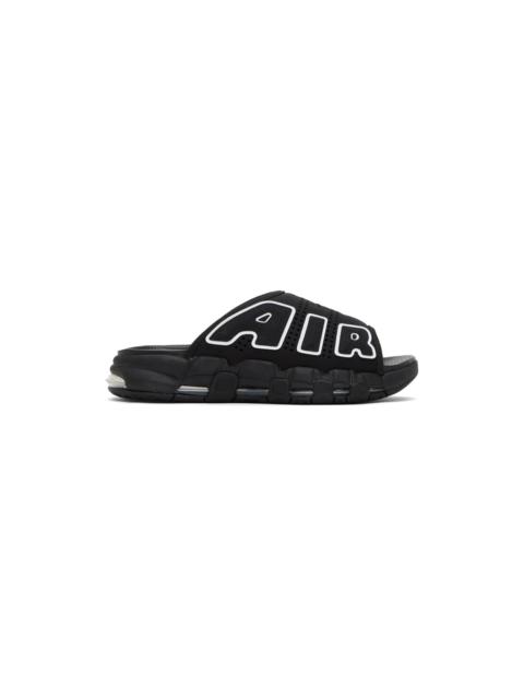 Nike Black Air More Uptempo Slides