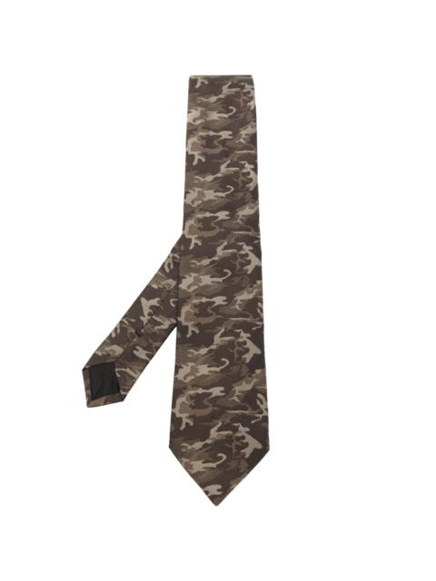 Givenchy camouflage-pattern silk tie