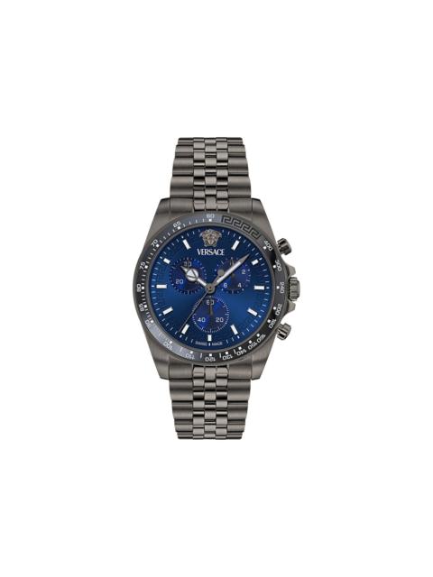 VERSACE Versace Greca Chrono Wave Bracelet Watch 'Gun'