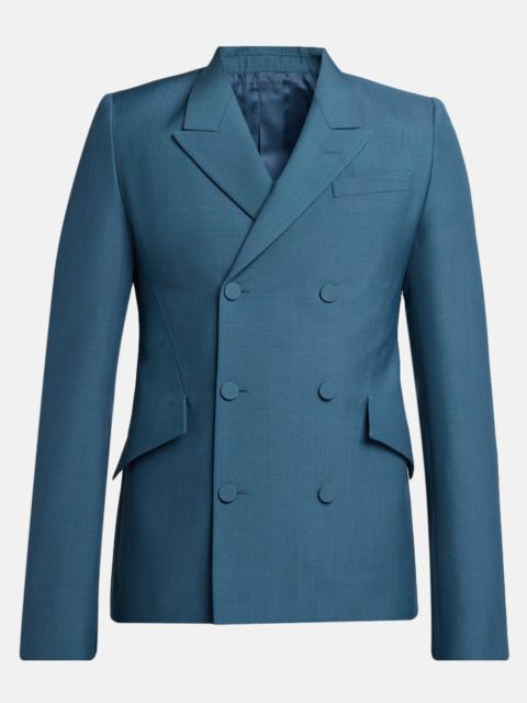 Alexander McQueen Men's Wool Double-Breasted Peak Lapel Sport Coat
