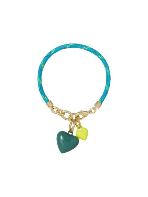 ROXANNE ASSOULIN Happy Cord Mini Double Heart bracelet