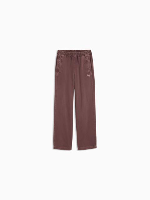 PUMA FUTURE.PUMA.ARCHIVE Relaxed Washed Twill Track Pants