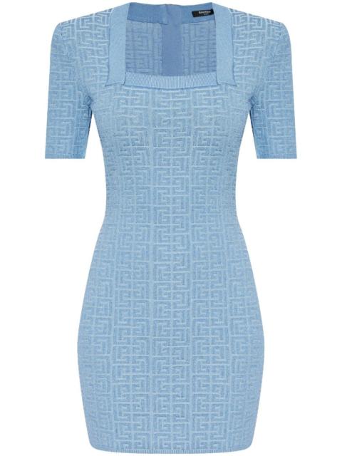 Balmain BB-jacquard mini dress