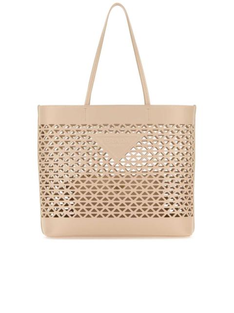 トートバッグ PRADA Sand Leather Shopping Bag Prada Leather Shopping Bag | REVERSIBLE