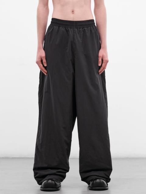 VETEMENTS Black Nylon Embroidered Track Pants