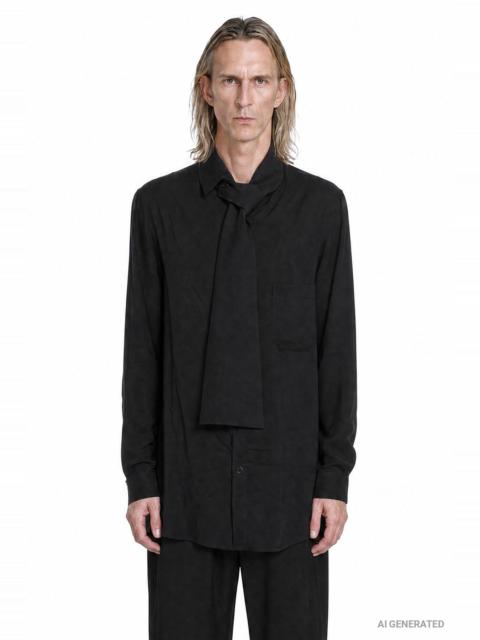 Yohji Yamamoto Scarf Collar Blouse