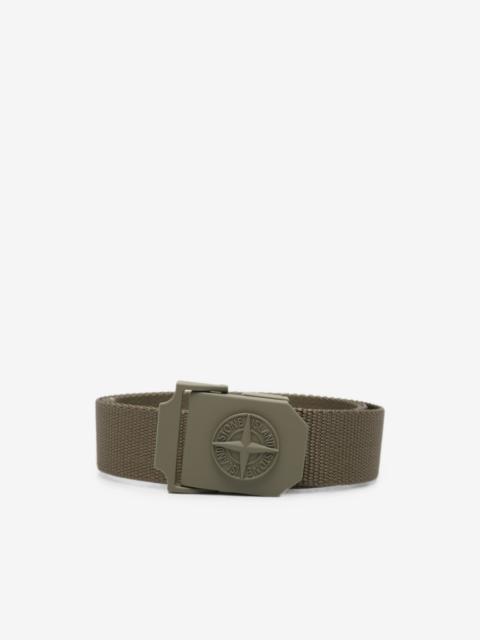 Stone Island logo-plaque belt