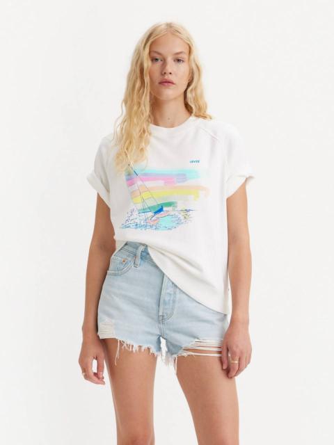 GRAPHIC MARINA SHORT SLEEVE SWEATSHIRT