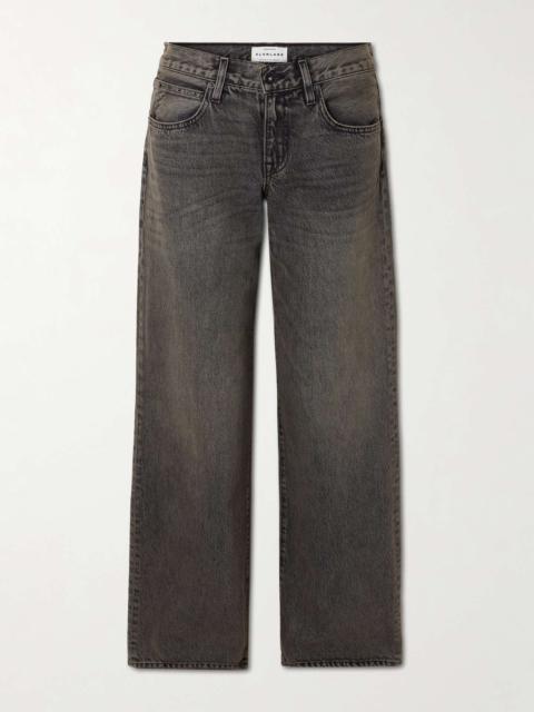 SLVRLAKE Lexi low-rise wide-leg jeans Dark denim