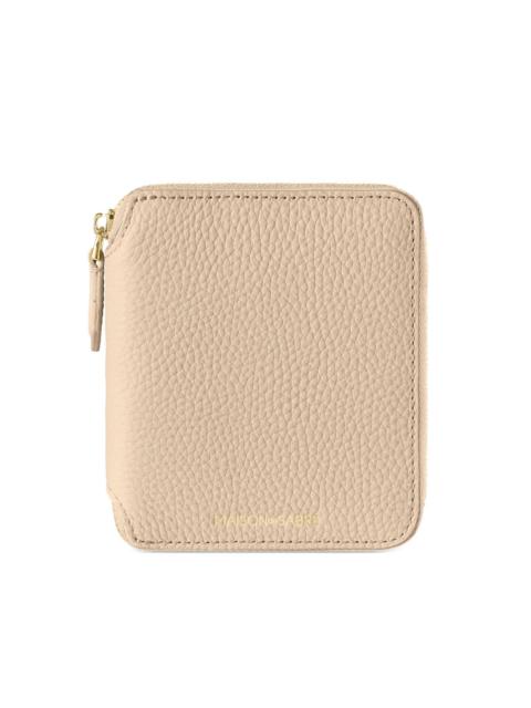 MAISON de SABRÉ zip pebbled leather wallet