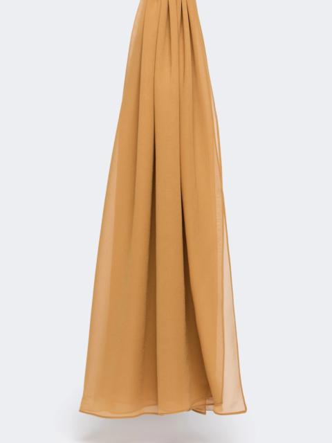 Max Mara STARNA Silk georgette stole - CARAMEL