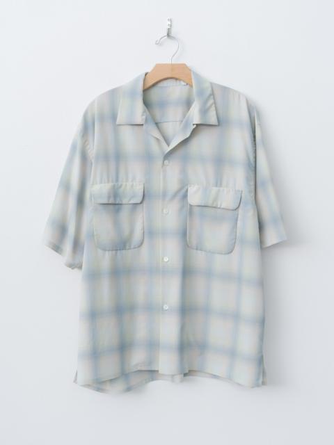 KAPTAIN SUNSHINE Open Collared SS Shirt - Pale Ombre