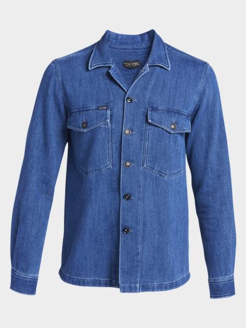 TOM FORD Men's Denim Overshirt