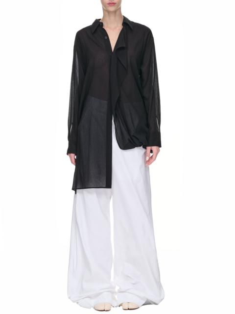 Yohji Yamamoto Layered Chiffon Blouse