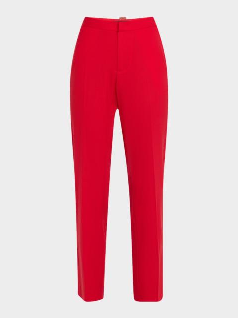 FABIANA FILIPPI Cropped Slim-Fit Donegal Tweed Trousers