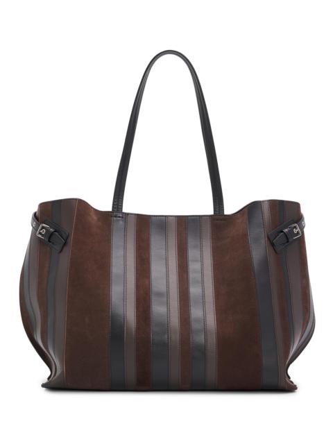 Proenza Schouler Women's Days Suede & Leather Tote Bag - Black Espresso