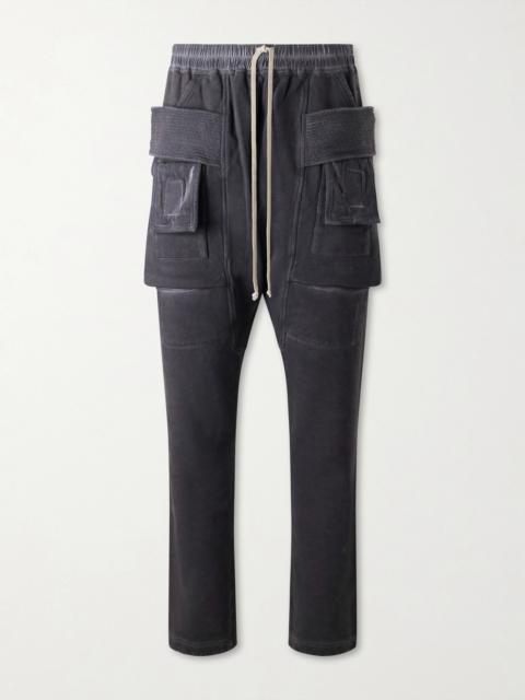 Rick Owens DRKSHDW Creatch Straight-Leg Cotton-Blend Jersey Cargo Sweatpants
