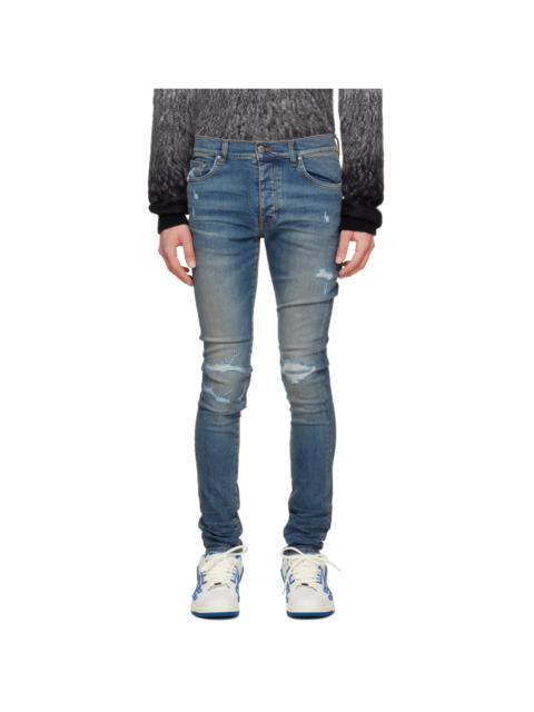 AMIRI Blue MX1 Distressed Jeans