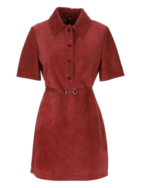 GUCCI belted mini dress