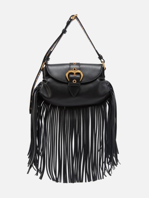 PINKO JOLENE MINI SHOULDER BAG WITH LONG FRINGING