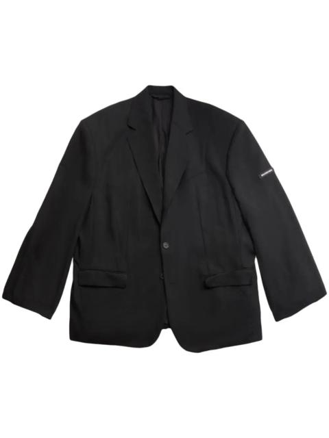 BALENCIAGA Men's Handstitch Style Jacket in Black | REVERSIBLE