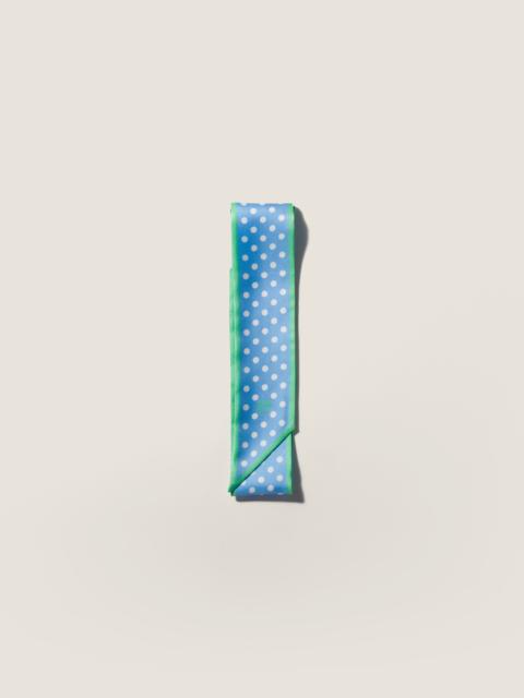 Miu Miu Printed twill scarf