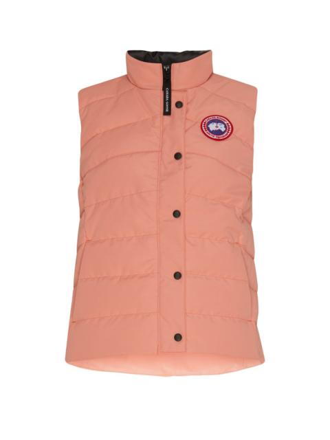 Canada Goose logo-patch quilted gilet - Red