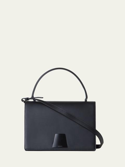AKRIS Alice Medium Leather Top-Handle Bag