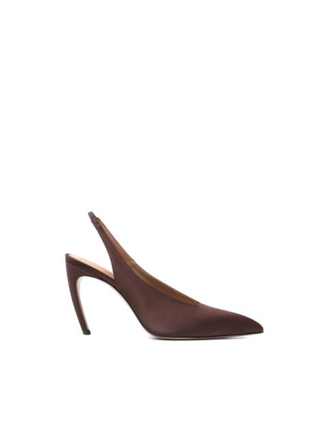 THE ATTICO Viper pointed slingback pumps
