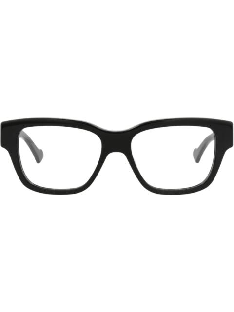 GUCCI Gucci Square-Frame Recycled Acetate Optical Frames Black Black Transparent (GG1428O-30014479-001)