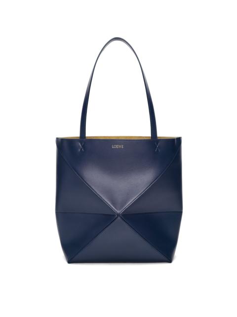 Loewe Puzzle Fold Tote in shiny calfskin