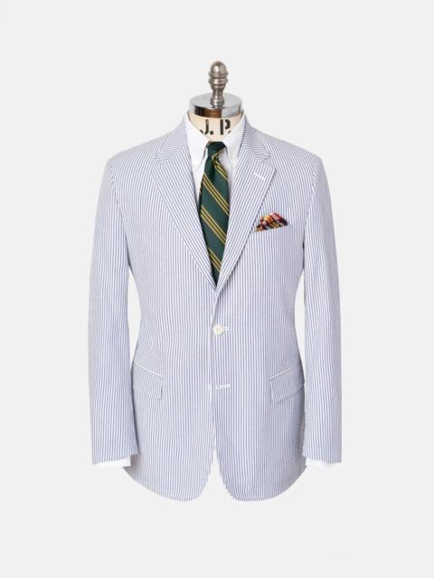 J. PRESS MADE-IN-CANADA BLUE STRIPE SEERSUCKER SPORT COAT