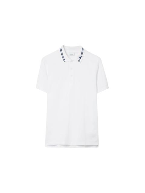 Burberry Burberry EKD Cotton Polo Polo Shirt White
