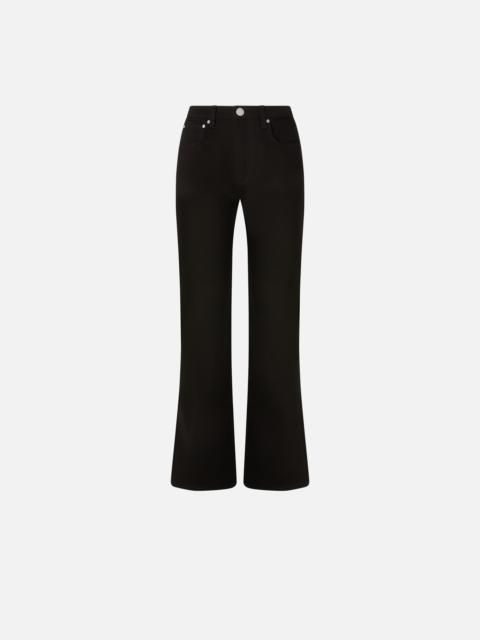STRAIGHT JEANS WITH SLIT AT THE HEM