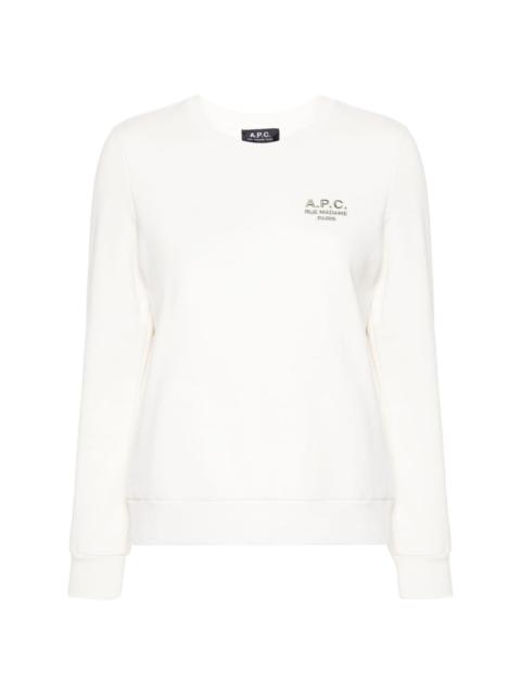 A.P.C. Craie embroidered-logo sweatshirt