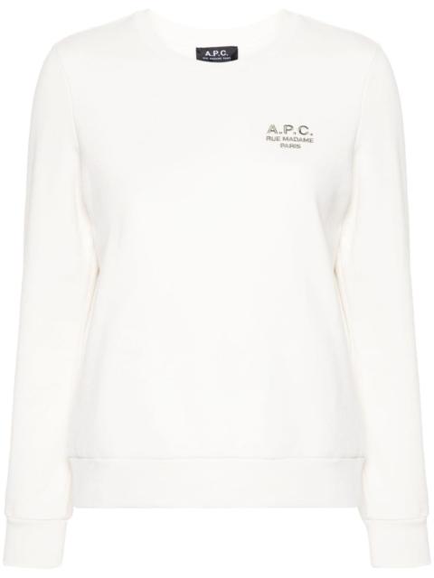 A.P.C. Craie embroidered-logo sweatshirt