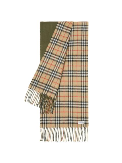 Burberry checkered cashmere scarf