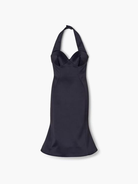 Marc Jacobs SCULPTED SATIN HALTER DRESS