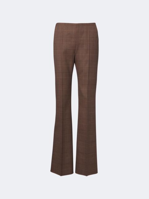 Max Mara Plaid virgin wool flared pants