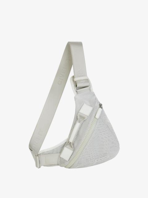 SMALL G-ZIP TRIANGLE BAG IN MESH