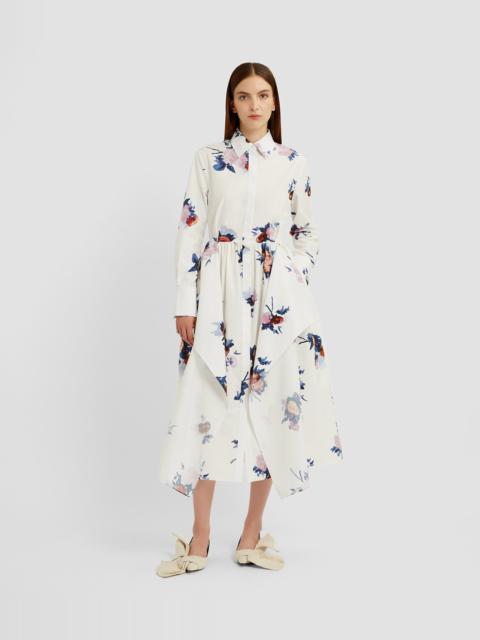 Erdem LONG SLEEVE MIDI SHIRT DRESS