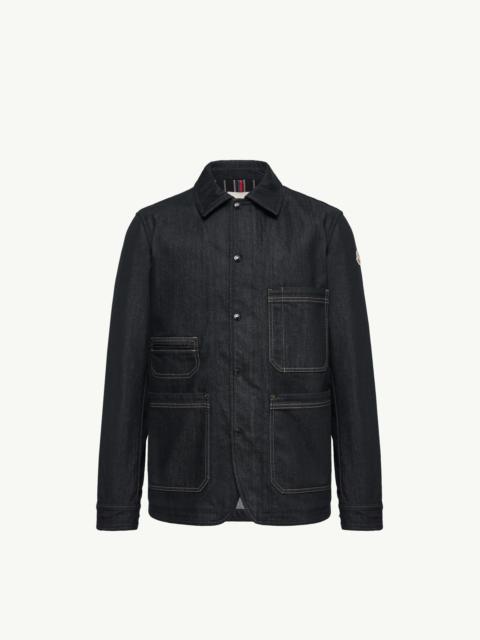 Moncler Haderu Denim Mid-Length Shirt Jacket