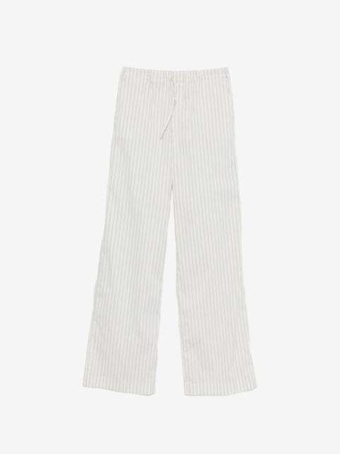 IRO Lia striped-pattern drawstring trousers